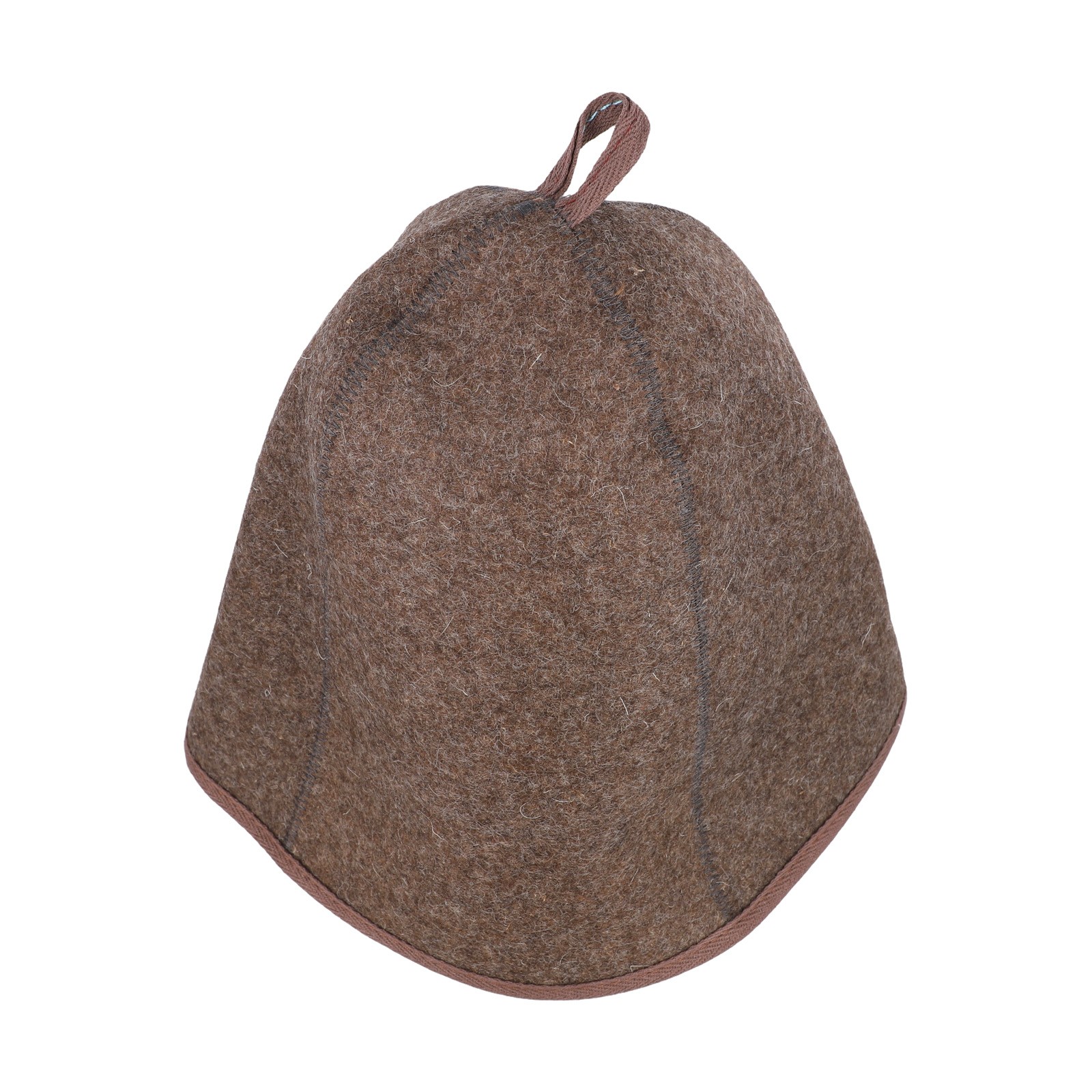 Satin-Duschhaube (Braun) – Doppellagige Schlafhaube Mit Elastischem Band (Ø Ca. 35 Cm)