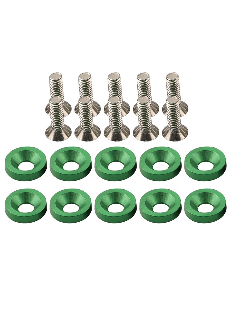 Long lasting Aluminum M6 Washers & Bolts 10PCS Set for Car Modification - Picture 39 of 55