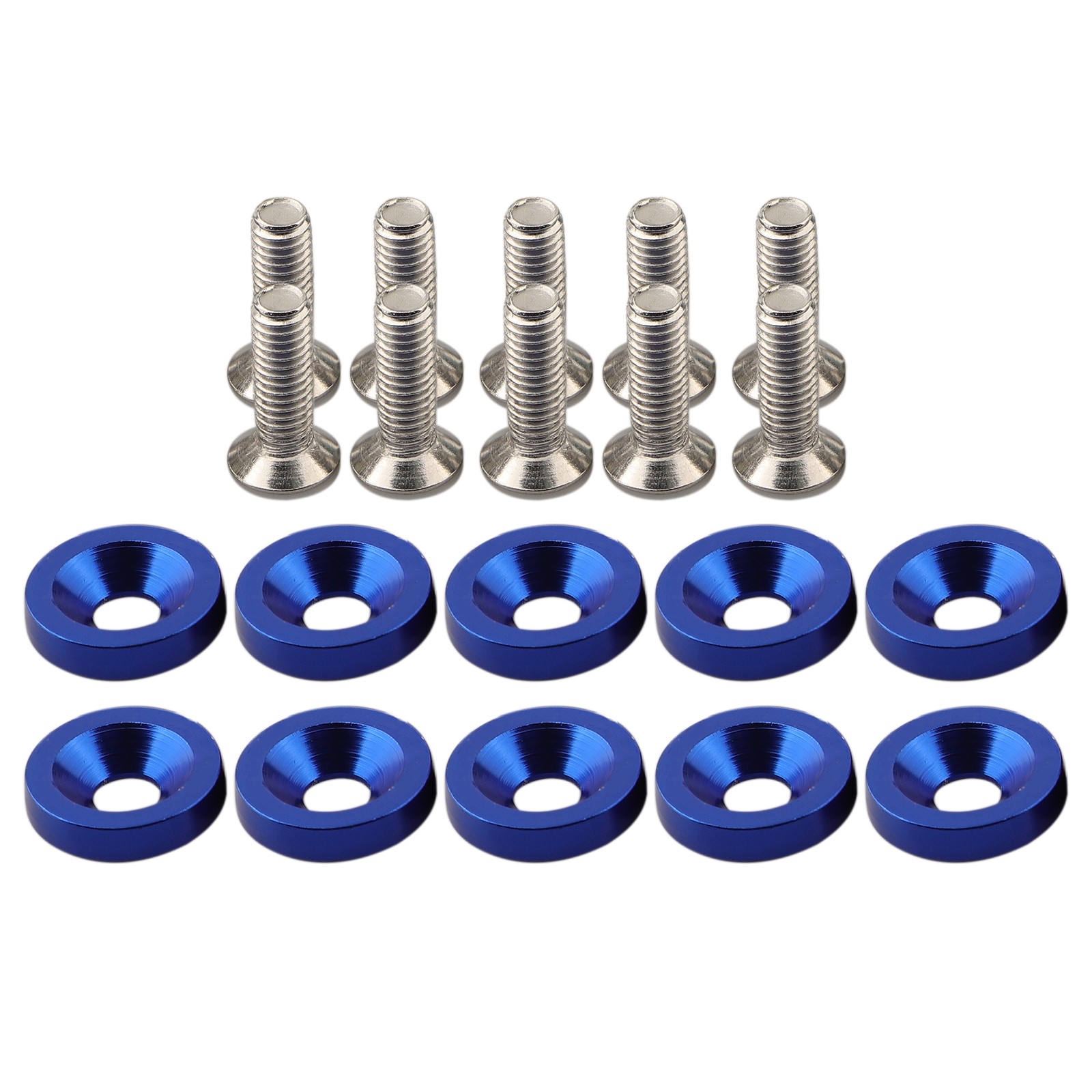 Long lasting Aluminum M6 Washers & Bolts 10PCS Set for Car Modification - Picture 31 of 55