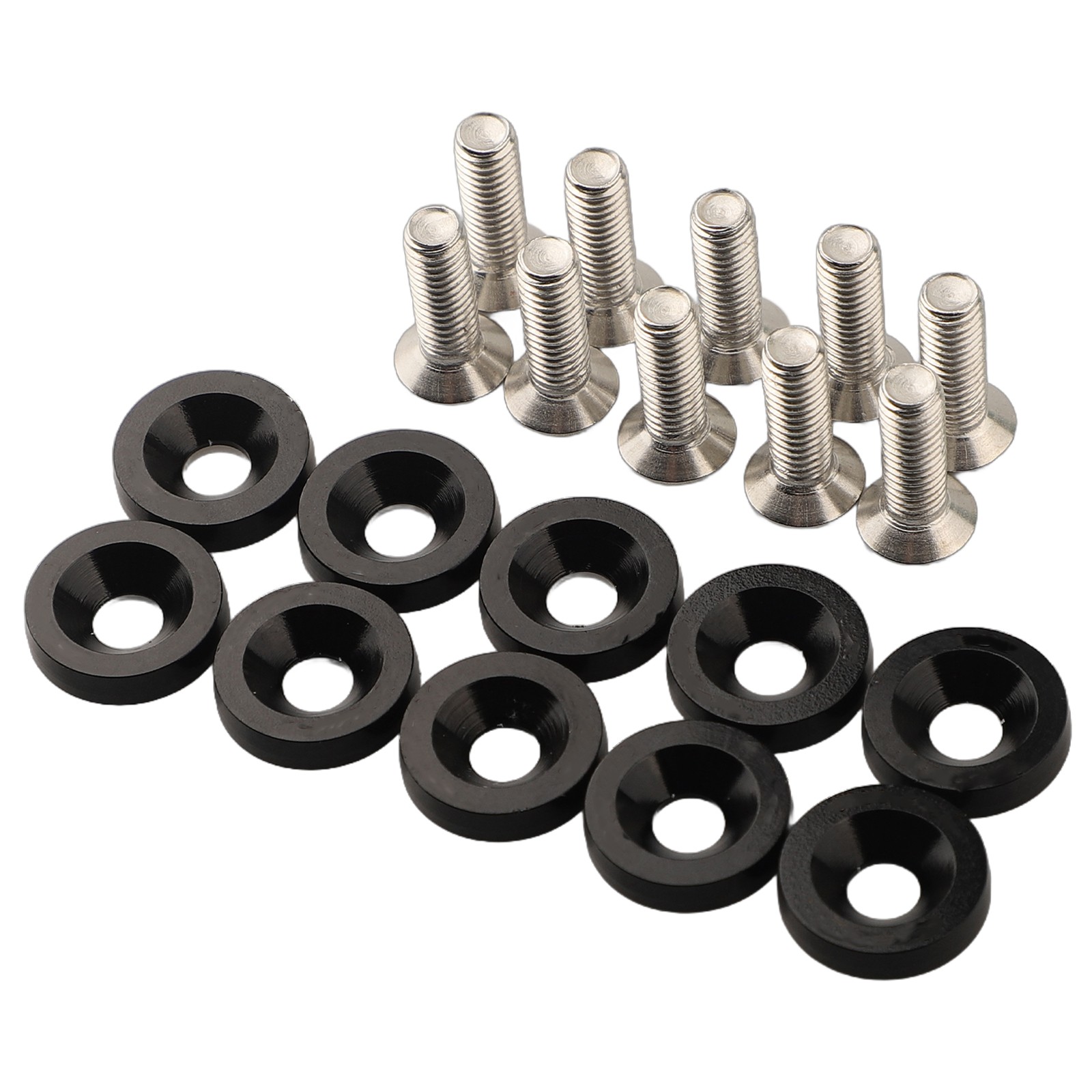 Long lasting Aluminum M6 Washers & Bolts 10PCS Set for Car Modification - Picture 17 of 55