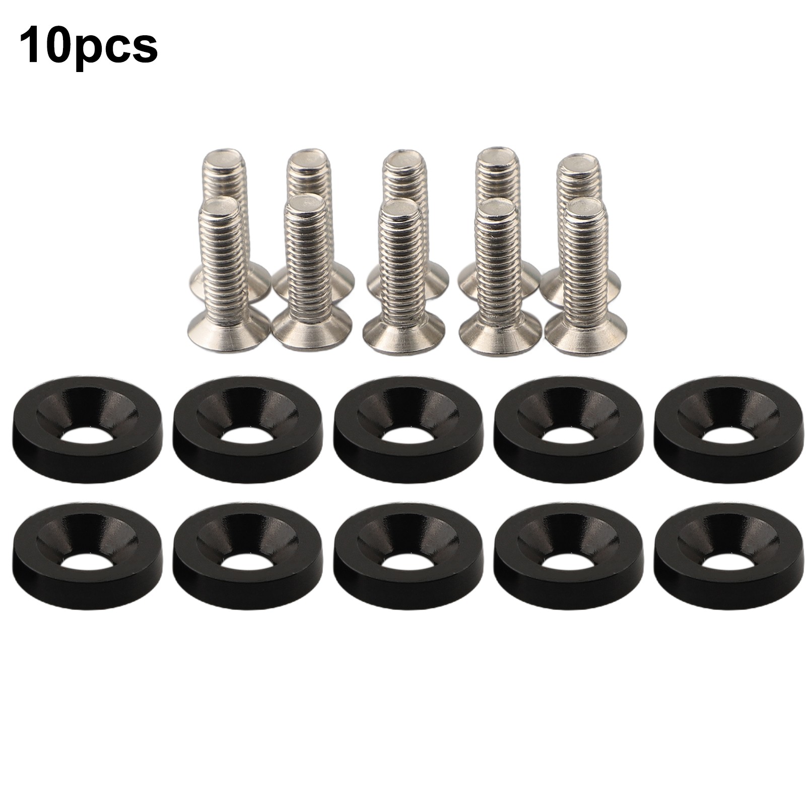 Long lasting Aluminum M6 Washers & Bolts 10PCS Set for Car Modification - Picture 19 of 55