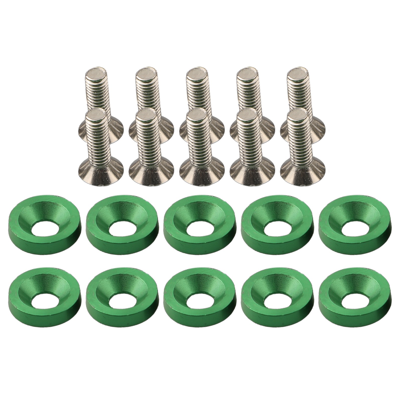 Long lasting Aluminum M6 Washers & Bolts 10PCS Set for Car Modification - Picture 41 of 55