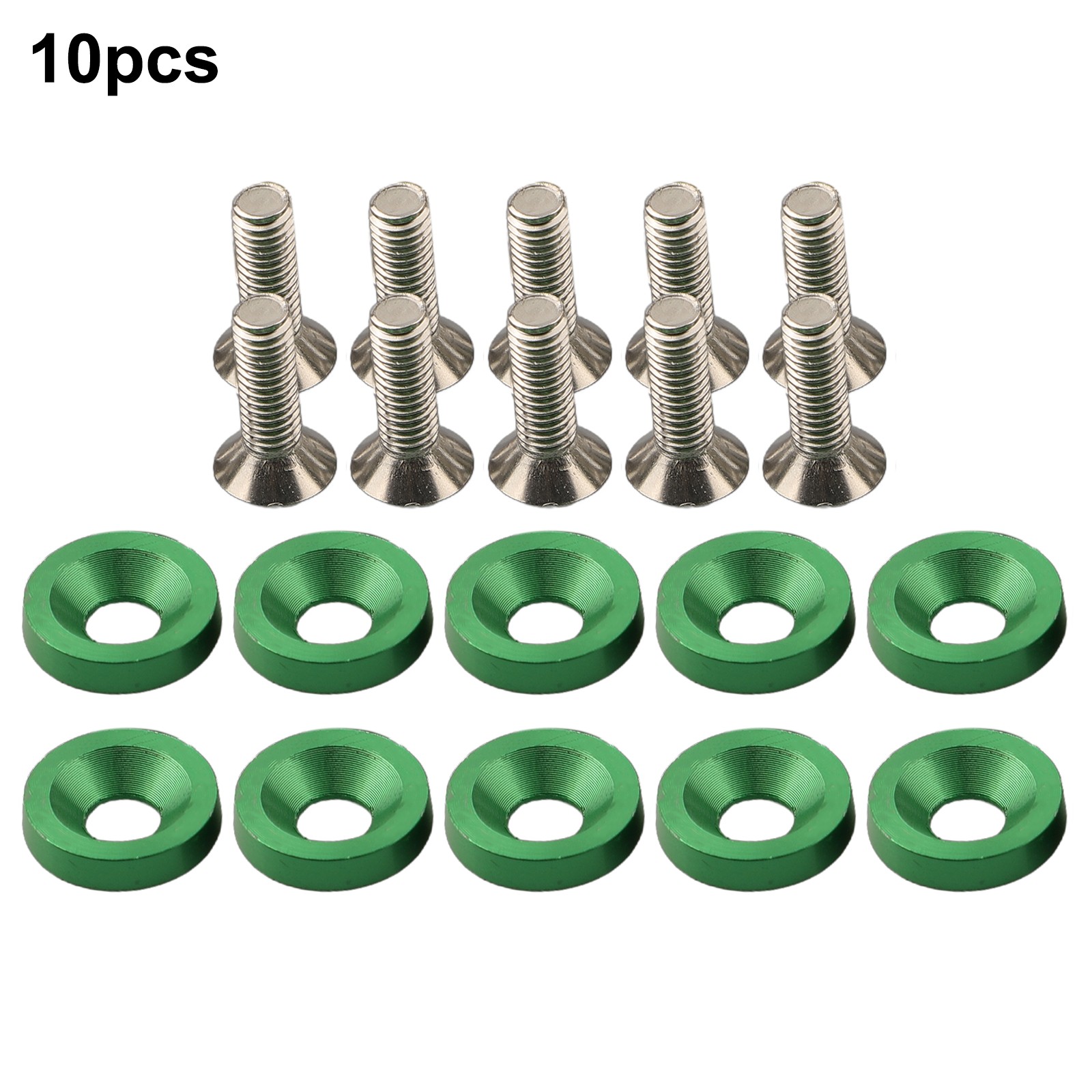 Long lasting Aluminum M6 Washers & Bolts 10PCS Set for Car Modification - Picture 35 of 55