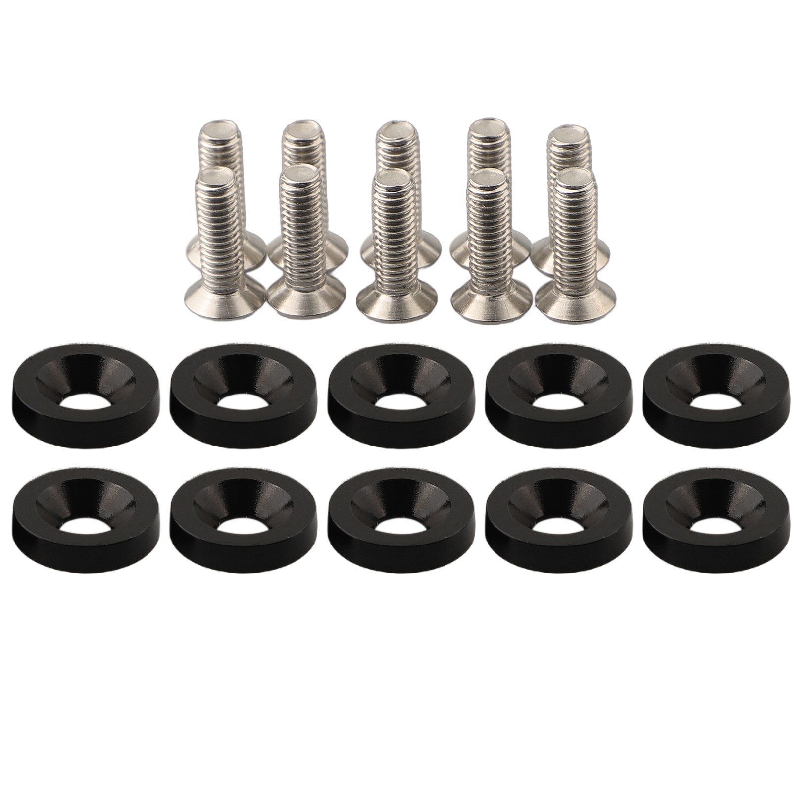Long lasting Aluminum M6 Washers & Bolts 10PCS Set for Car Modification - Picture 23 of 55