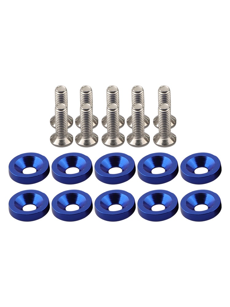 Long lasting Aluminum M6 Washers & Bolts 10PCS Set for Car Modification - Picture 29 of 55