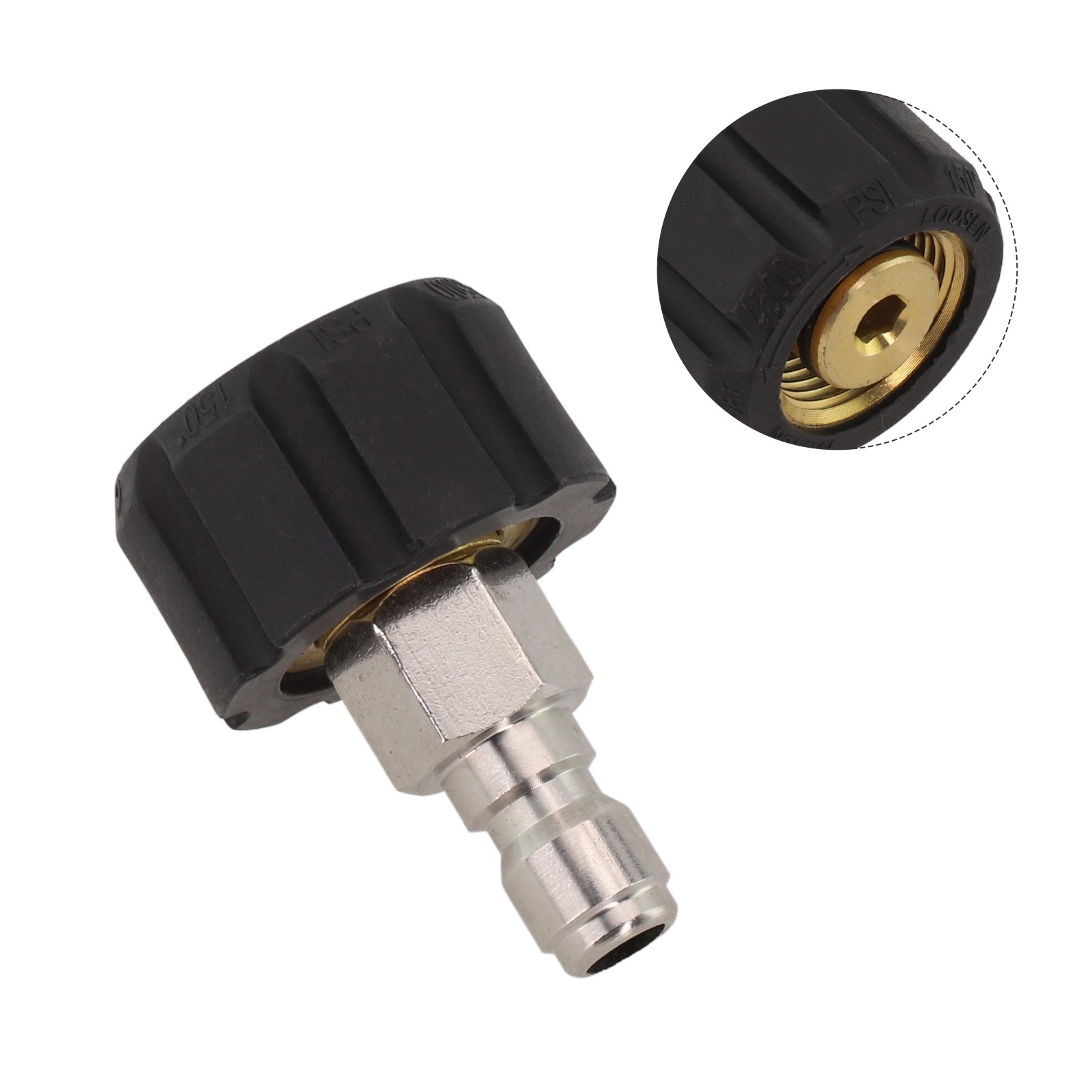 Quick Connect Schnellverbinder Schnellverbinder 1/4 3/8 Zoll schwarz Splitter - Bild 17 von 30