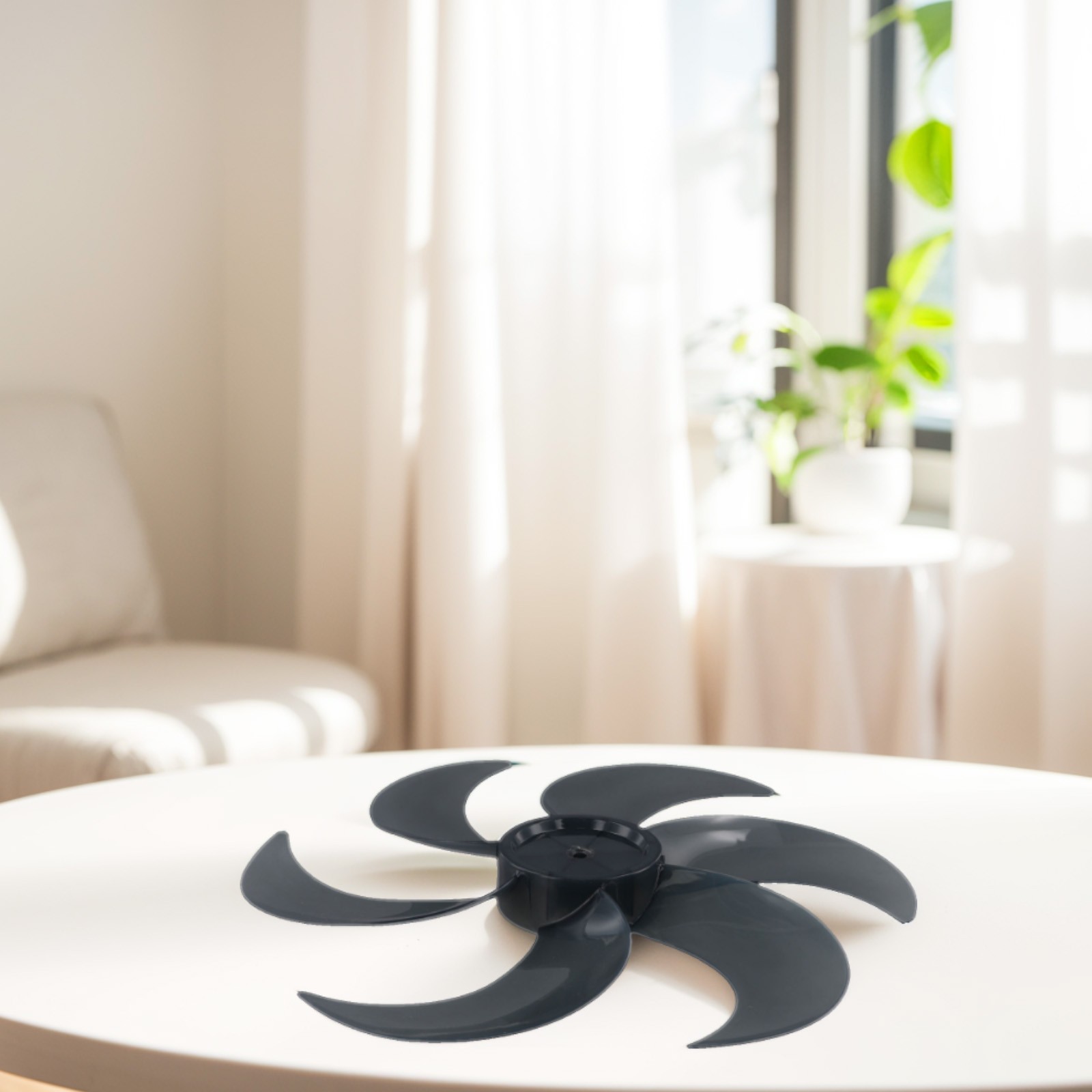 16 Inch Plastic Fan Blade Three Leaves With_Nut Cover For Standing Pedestal Fan - View #9