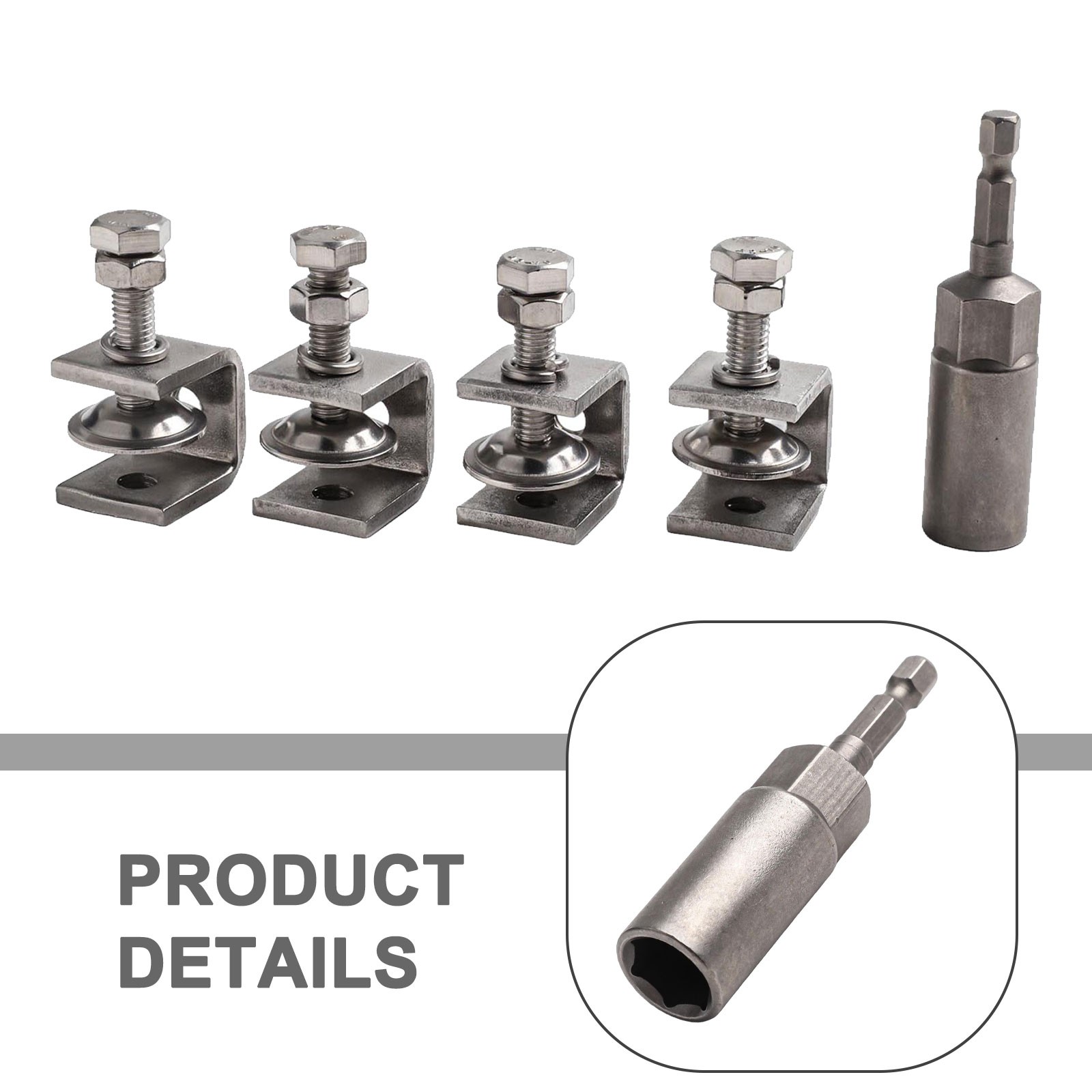 Multi Purpose 304 Stainless Steel C Clamps with Different Sizes Available
