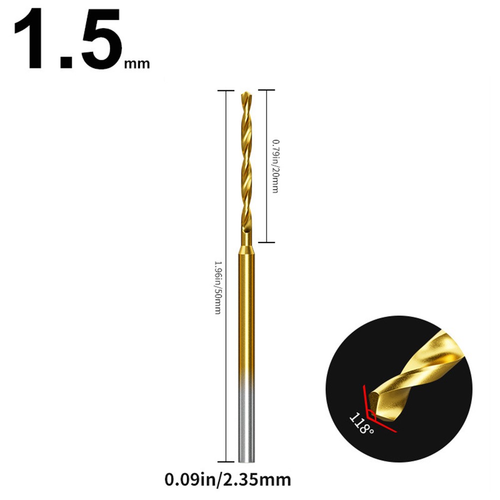 Diverse Mini Drill Bits Set for Woodworking Projects Shank Diameter of 2 35 mm - Picture 34 of 72