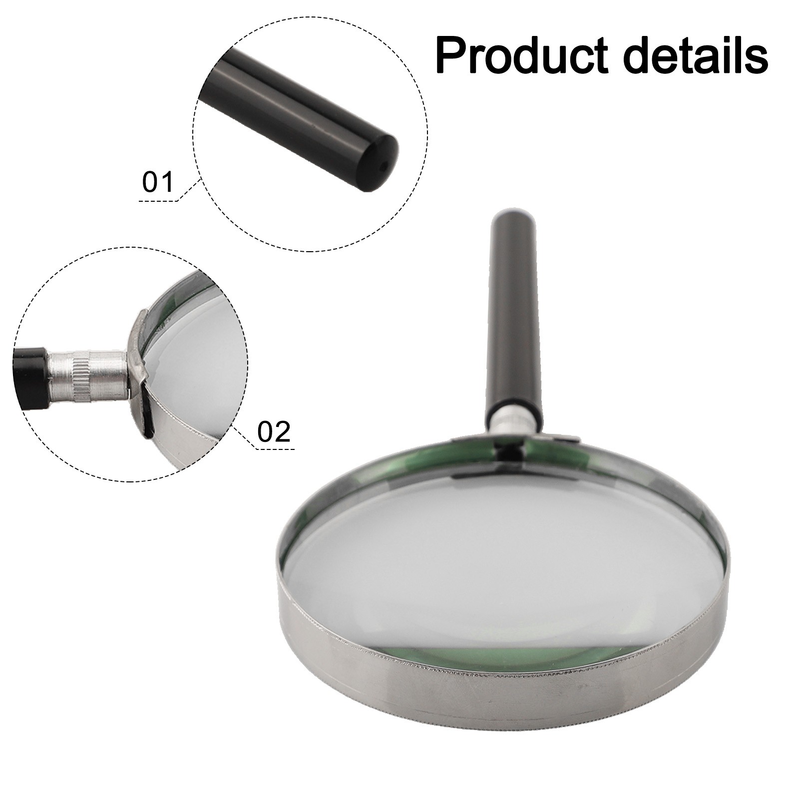 Lupa ergonómica 5X con diámetro de lente ajustable - Imagen 29 de 44