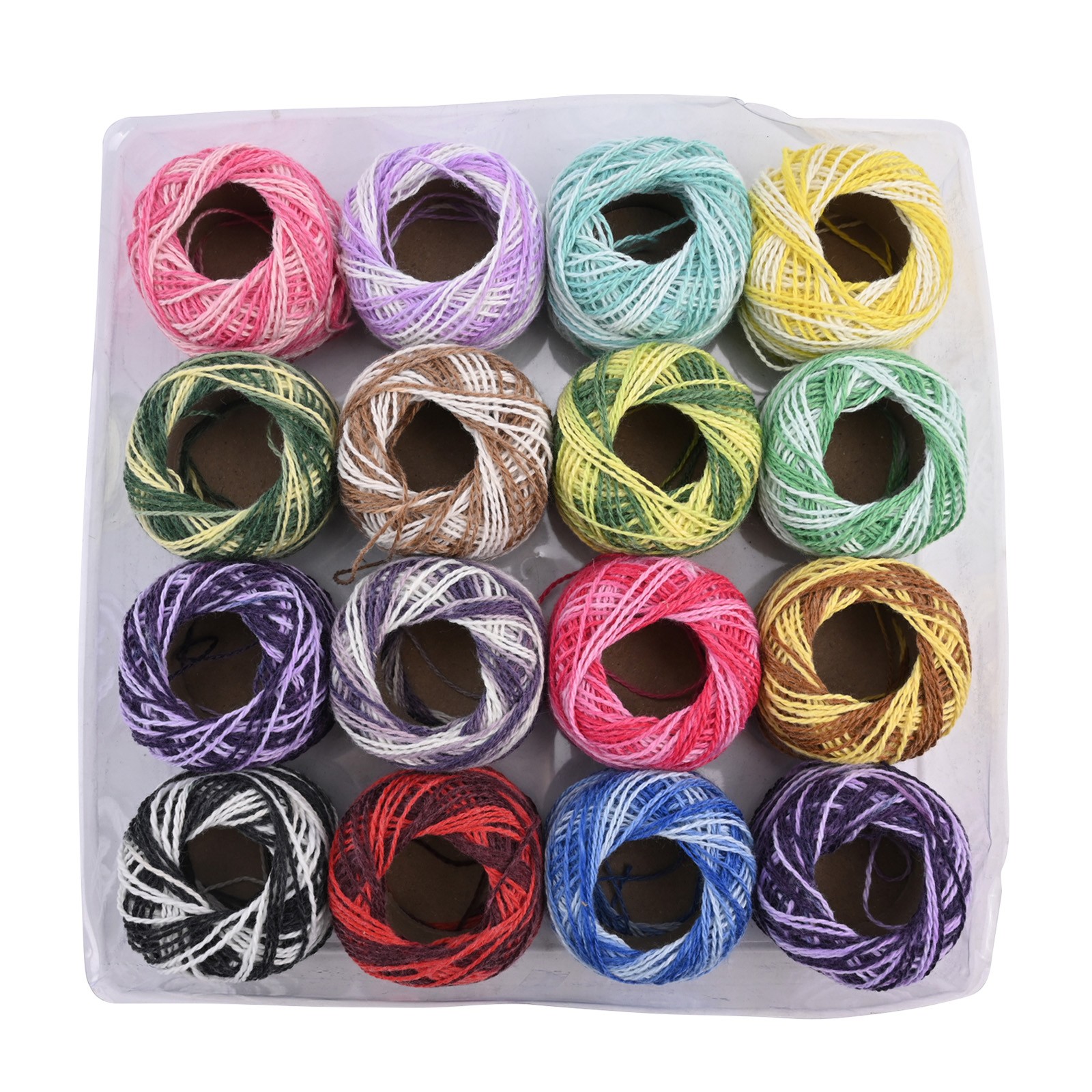 Assorted Color Cotton Embroidery Thread 16pcs DIY Sewing Braiding Thread - Picture 22 of 33