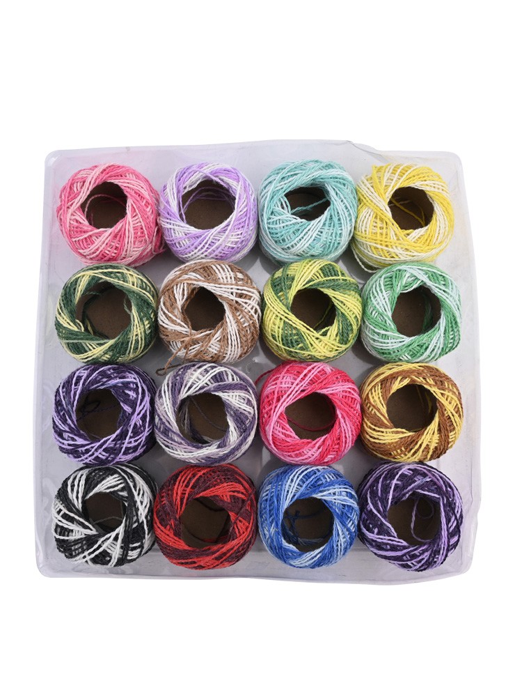 Assorted Color Cotton Embroidery Thread 16pcs DIY Sewing Braiding Thread - Picture 21 of 33