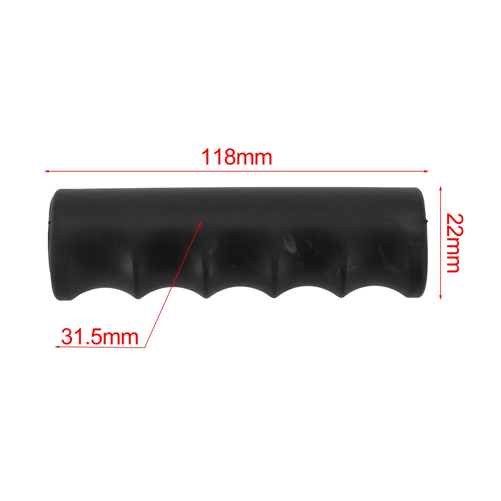 Easy Installation Wheelbarrow Replacement Handles Black Rubber Grips 2 Pieces - Picture 25 of 94