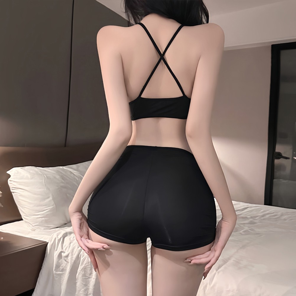 Ensemble de vêtements de nuit sexy en ligne modernes pour femmes avec élégant short et