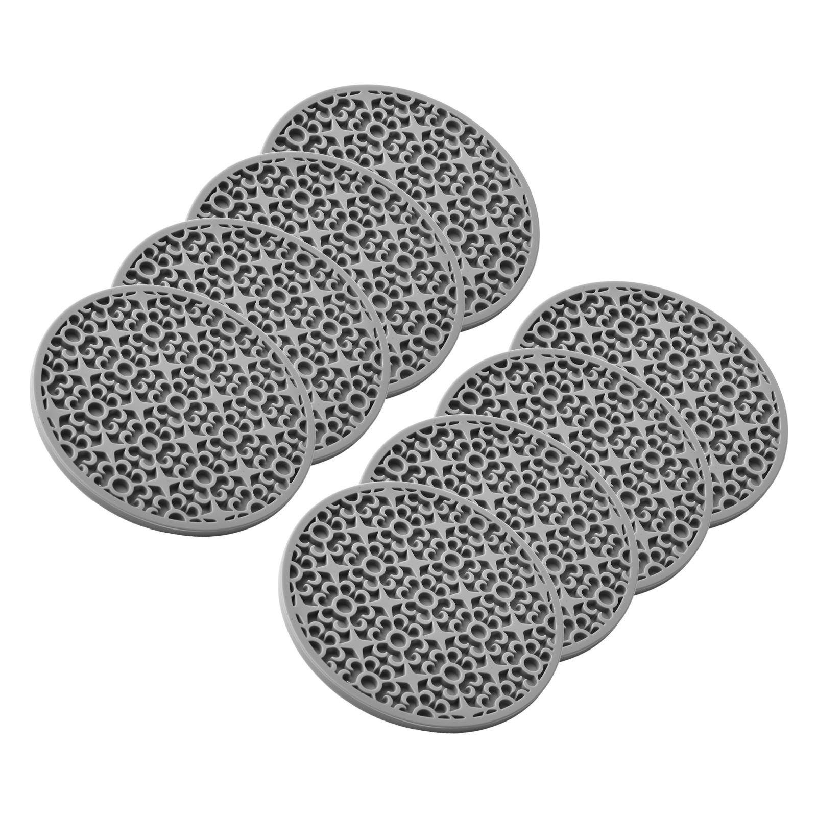Stylish and Practical Silicone Coasters for Any Setting 8Pcs Set