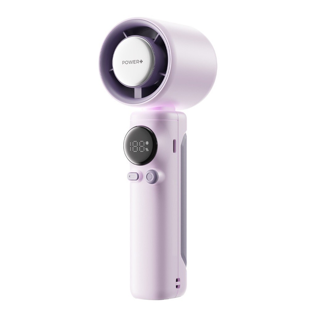 Personal Handheld Fan with Adjustable Wind Speed and LED Power Indicator
