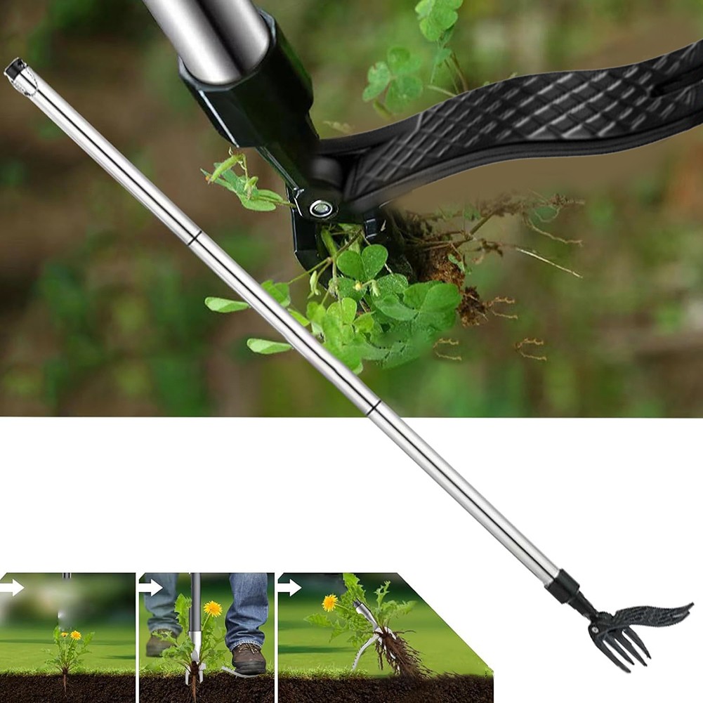 Ergonomisches Unkrautstecher mit Stahlklemmen für effiziente Gartenpflegeaufgab - Bild 21 von 24
