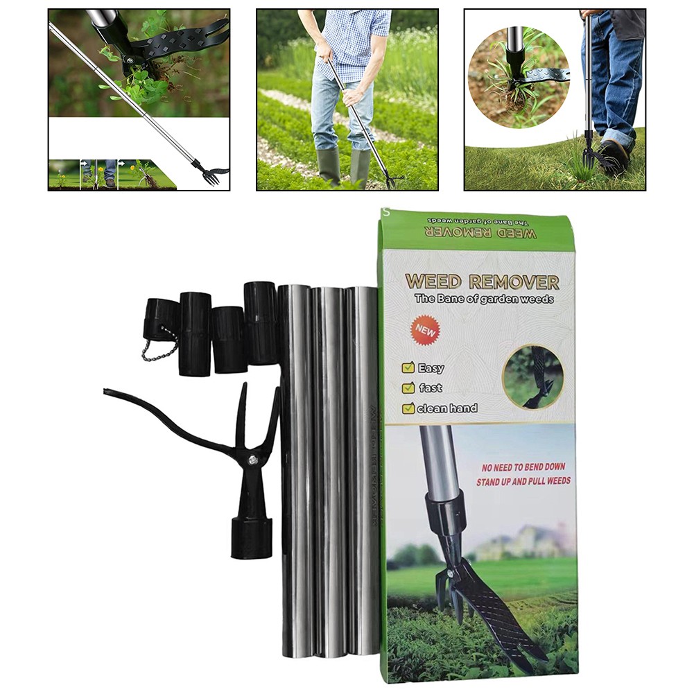 Ergonomisches Unkrautstecher mit Stahlklemmen für effiziente Gartenpflegeaufgab - Bild 14 von 24