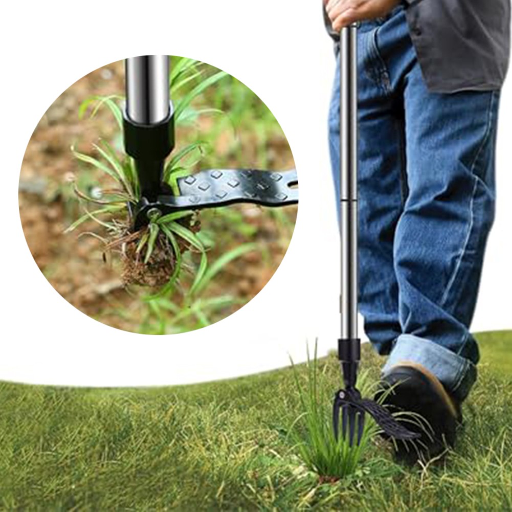 Ergonomisches Unkrautstecher mit Stahlklemmen für effiziente Gartenpflegeaufgab - Bild 24 von 24