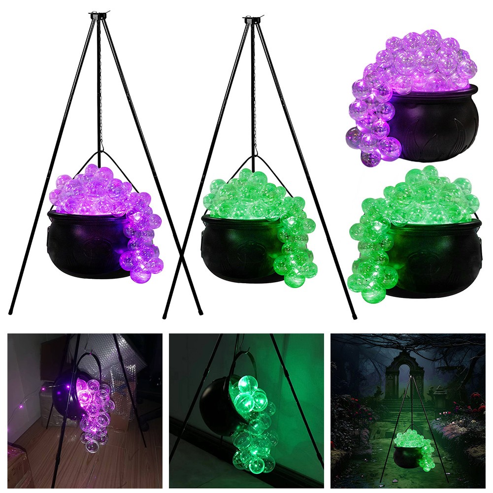 Ensemble pot ?? bulles boutiques essentiel f??te d'Halloween avec boules transparentes
