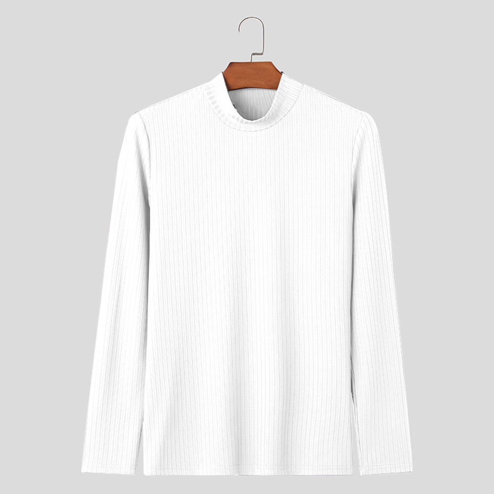 Tops with Comfort Stylish Mens Long Sleeve Ribbed Turtlenecks Available Now - Picture 13 of 24