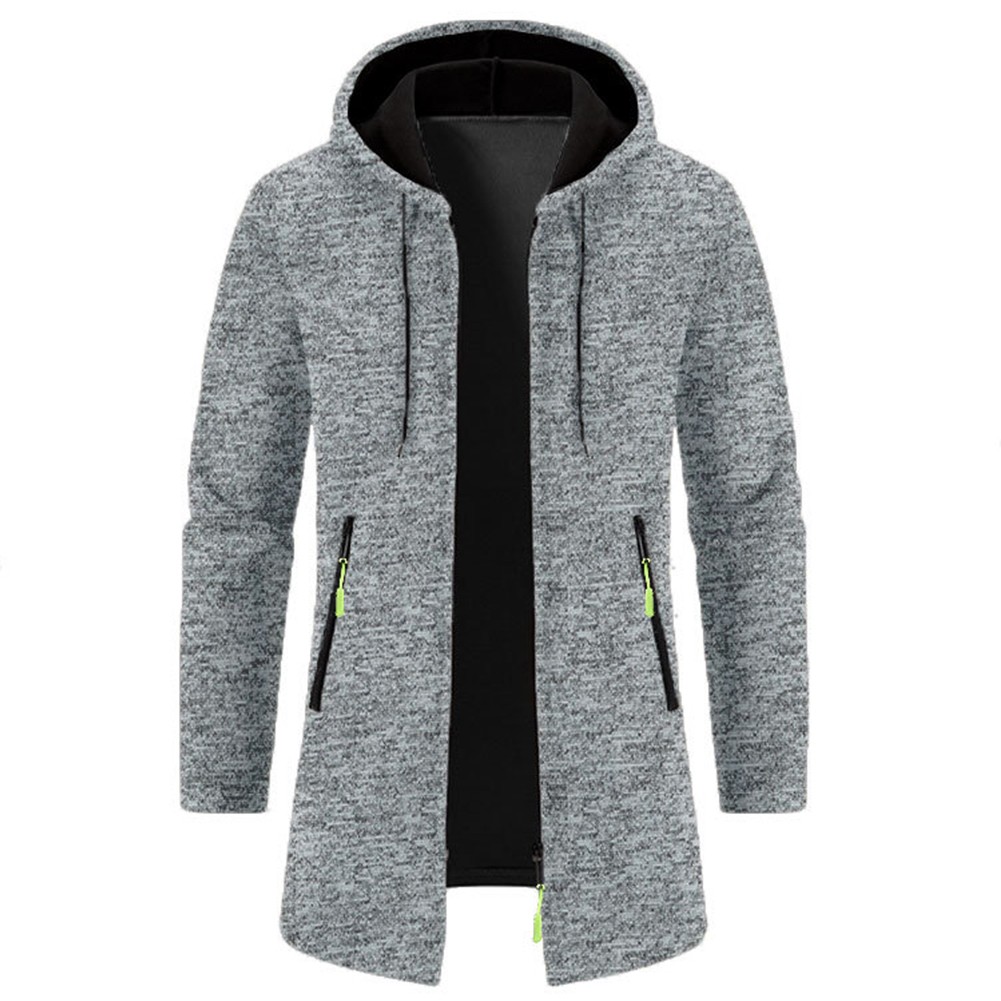 Casual Wear Hooded Overcoat Casual Outerwear Long Sleeve Design Regular Length - Picture 12 of 23
