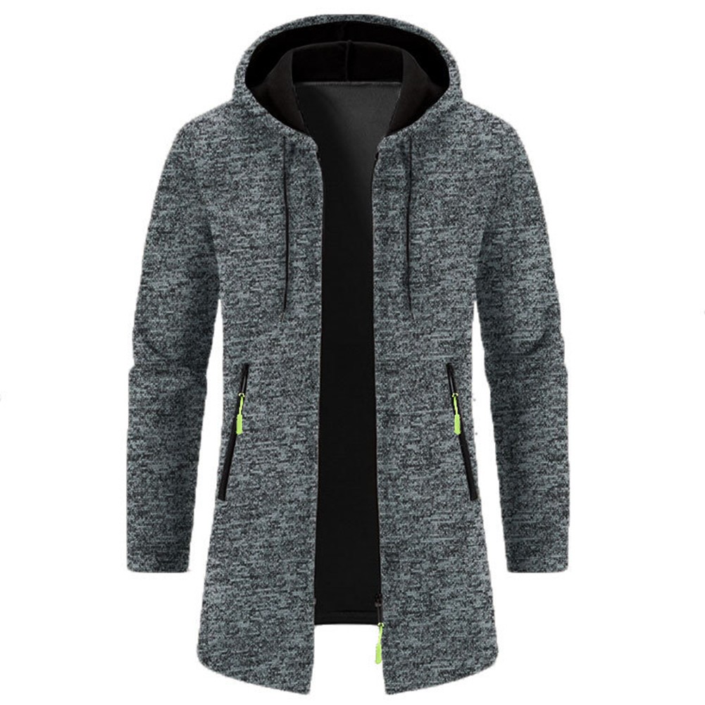 Casual Wear Hooded Overcoat Casual Outerwear Long Sleeve Design Regular Length - Picture 9 of 23