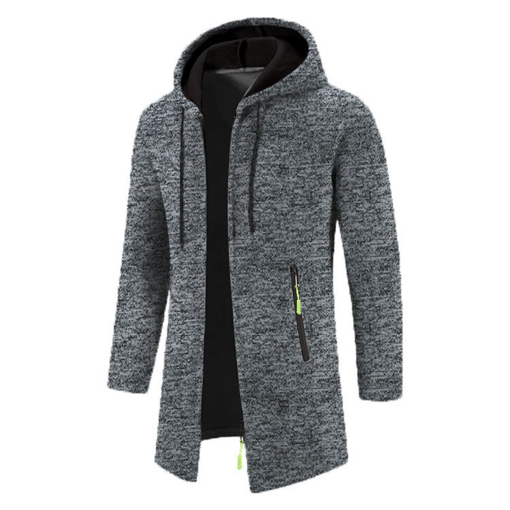 Casual Wear Hooded Overcoat Casual Outerwear Long Sleeve Design Regular Length - Picture 10 of 23