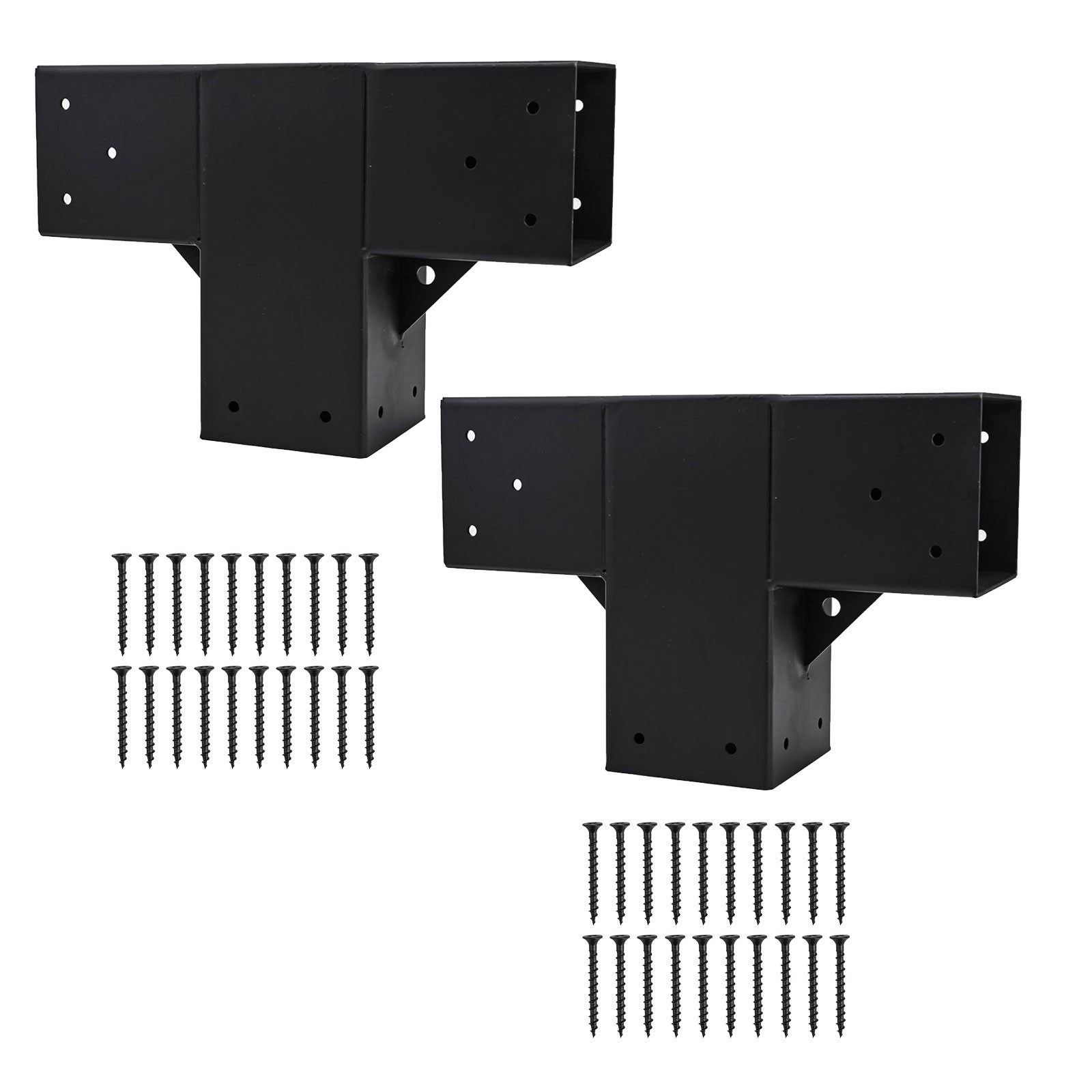 Enhanced Stability 4x4 Pergola Corner Bracket with Base for Wooden Post