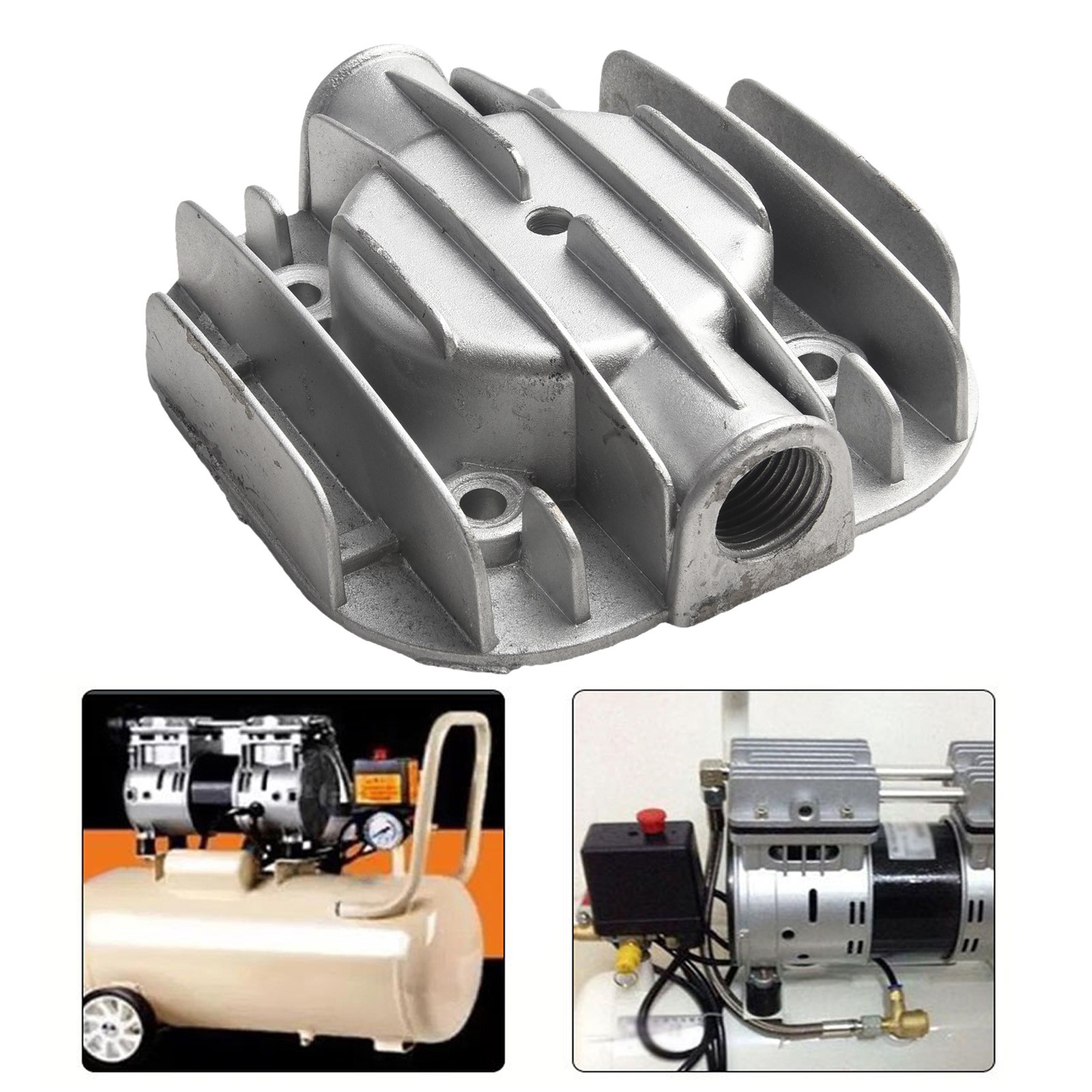 Silent Air Compressor Cylinder Head Replacement Cast Aluminum Material - Picture 79 of 97