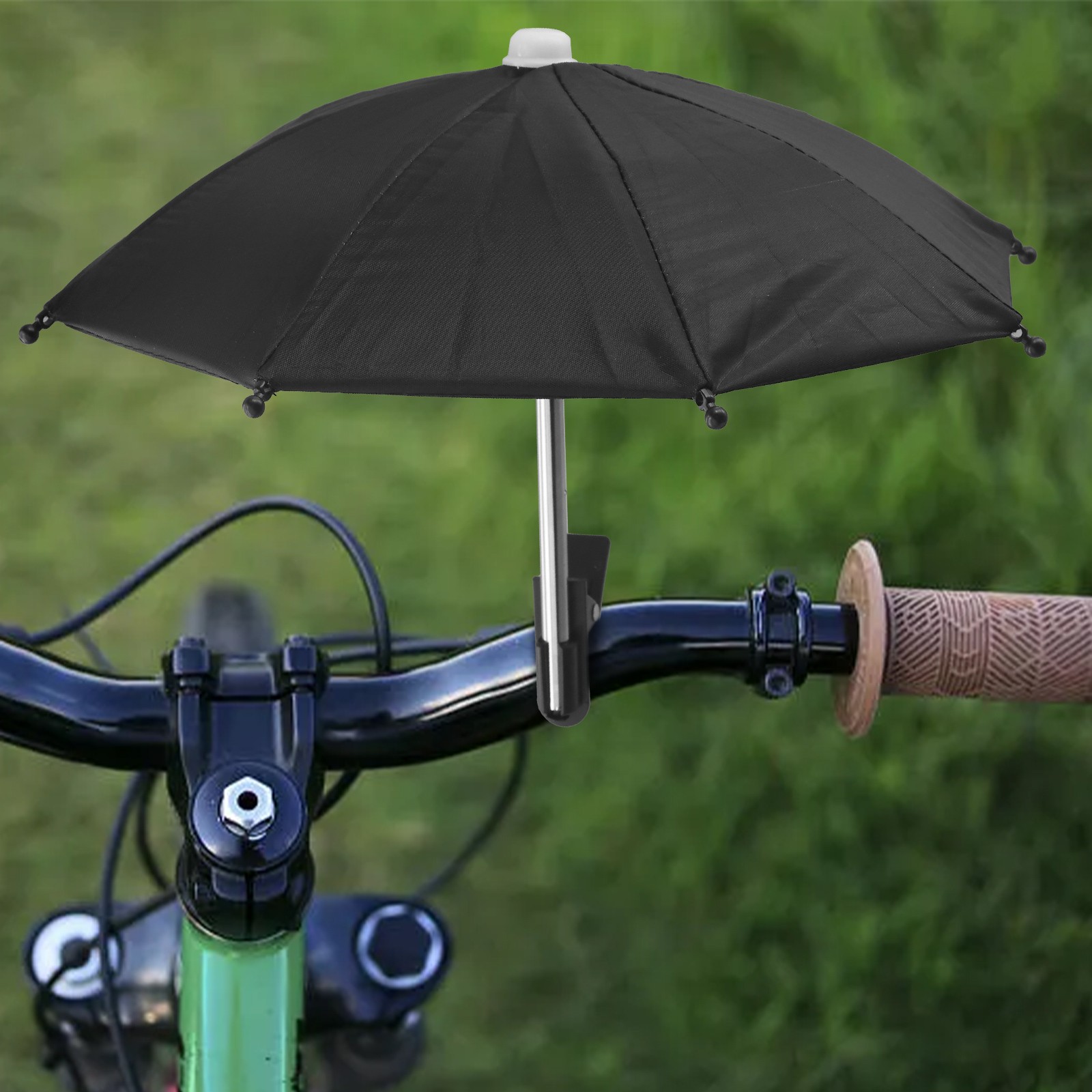 Mobile Phone Umbrella Clip Rainproof Sunshade Anti Reflective 28cm Height