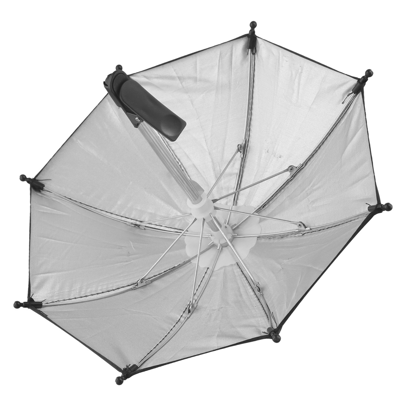 Mobile Phone Umbrella Clip Rainproof Sunshade Anti Reflective 28cm Height