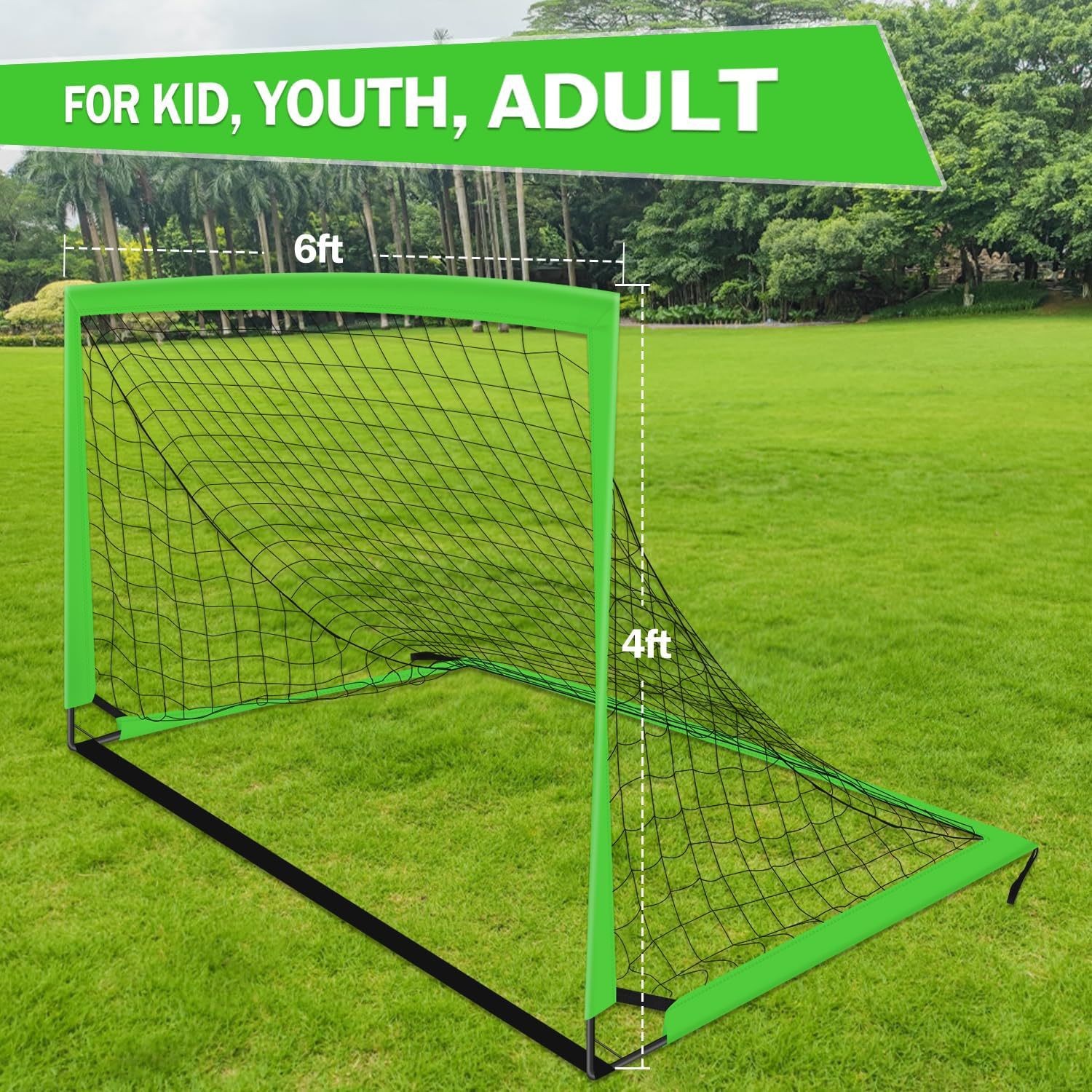 Complete Soccer Goals for Youth Training with Heavy Duty Ground Stakes - Picture 19 of 20