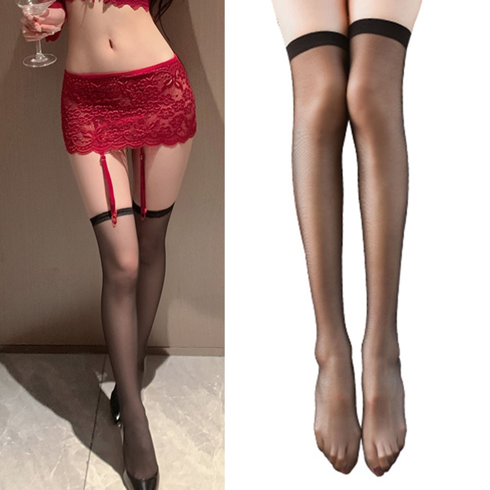 Fashionable Nylon Garters with Matching SeeThrough Stockings for Women - Picture 36 of 39