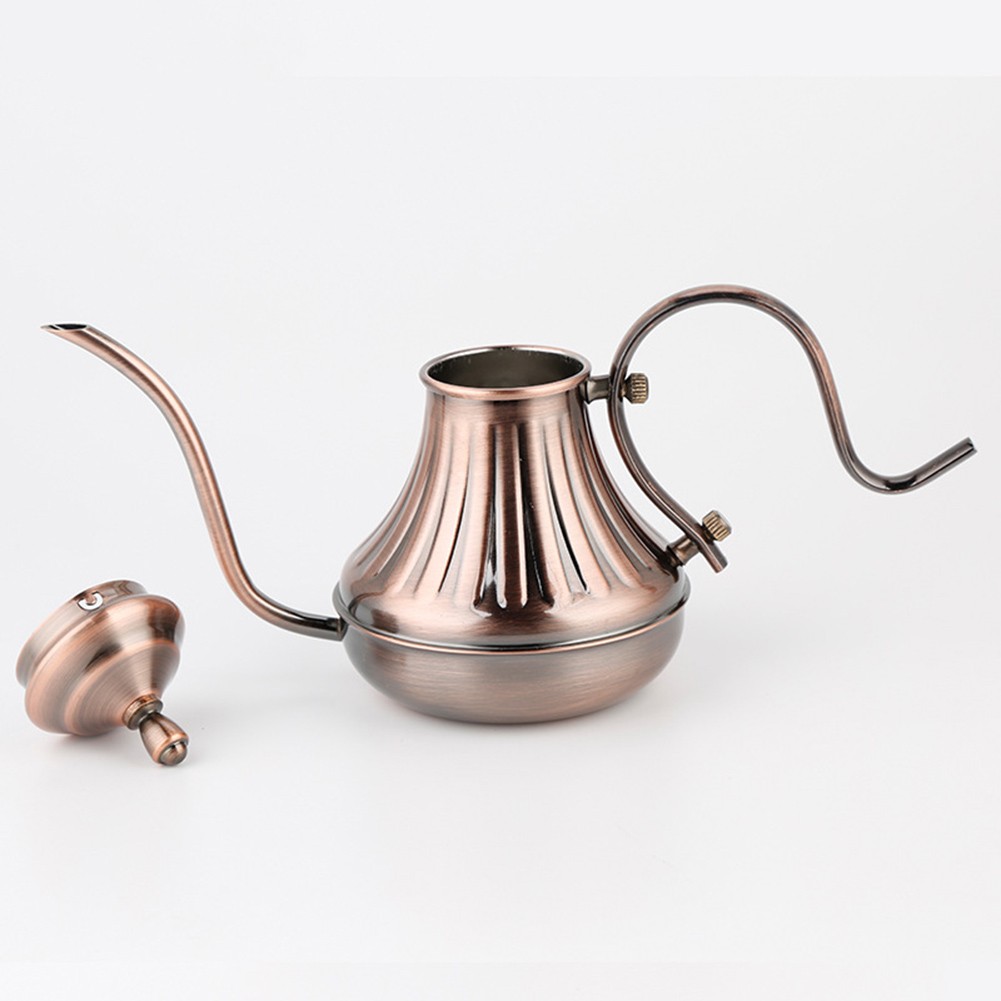 Coffee Pour Over Wasserkocher Bronze Kaffeekanne 650ml Fassungsvermögen für Ka - Bild 21 von 24