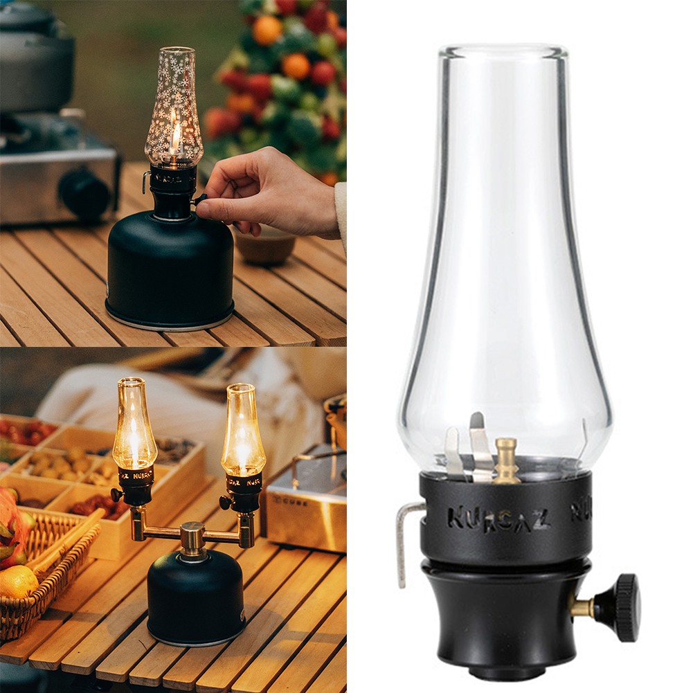 Easily Portable Outdoor Gas Lamp Featuring Adjustable Illumination Settings