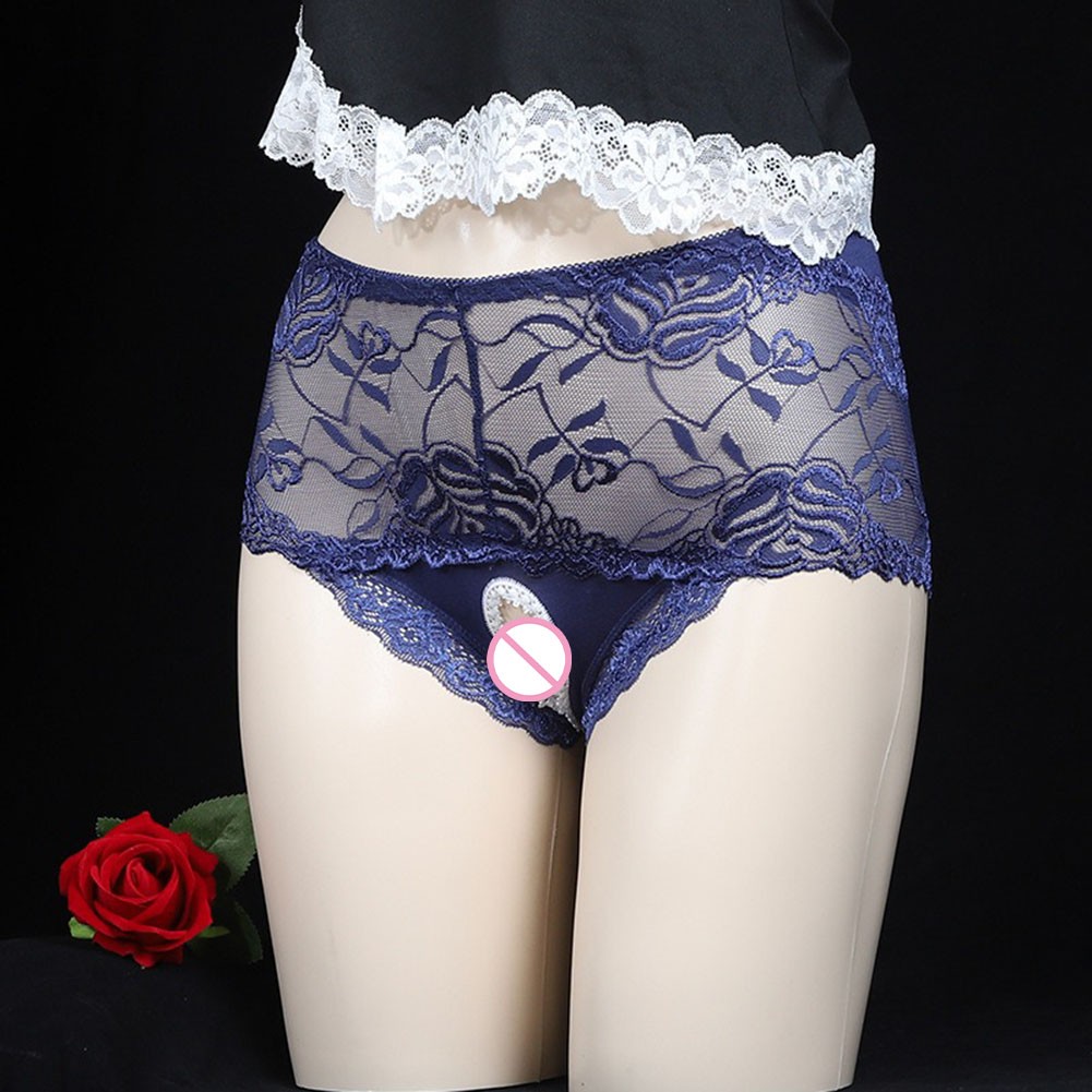 Mesh Lace Crotchless Panties for Women in Large Size Variety of Colors - Picture 25 of 32