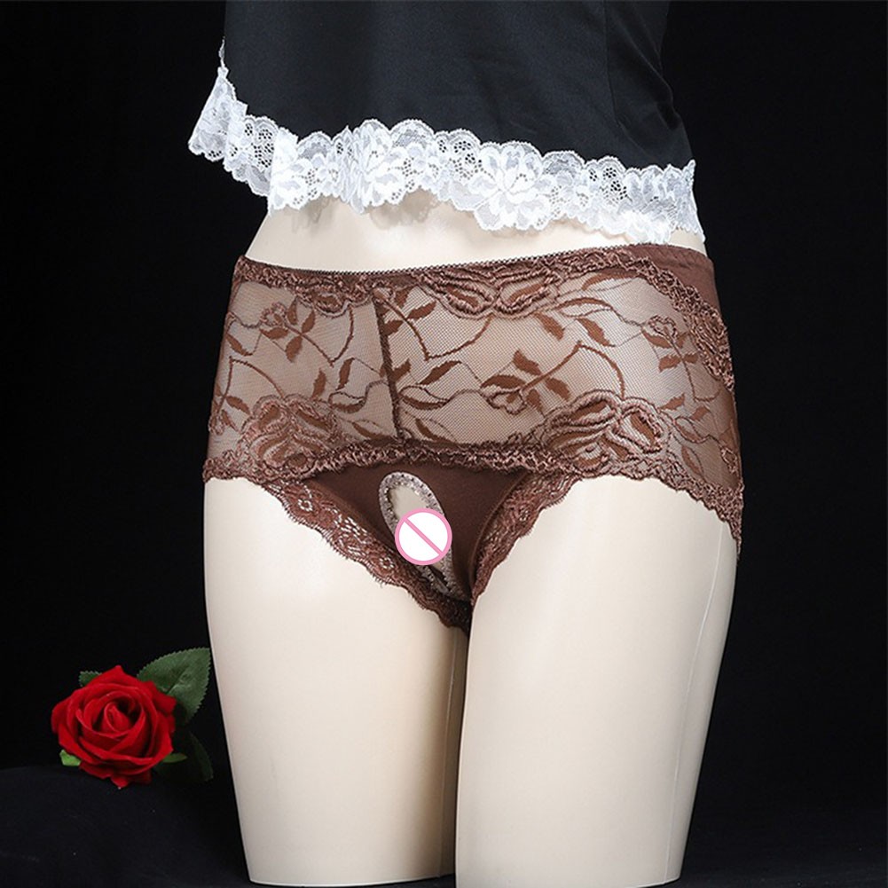 Mesh Lace Crotchless Panties for Women in Large Size Variety of Colors - Picture 28 of 32
