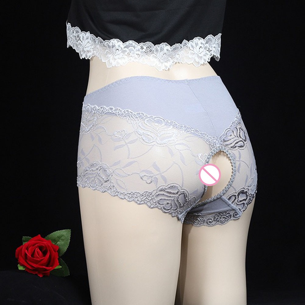 Mesh Lace Crotchless Panties for Women in Large Size Variety of Colors - Picture 16 of 32