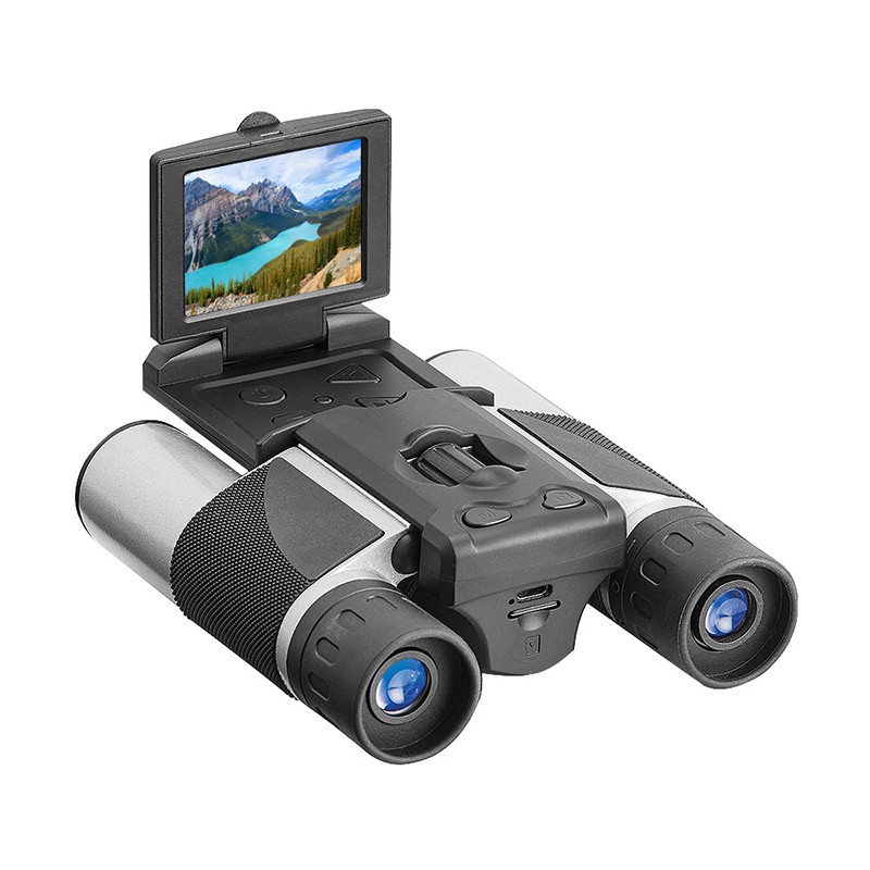 User friendly 12x32 Binoculars with LCD Display for Nature Enthusiasts