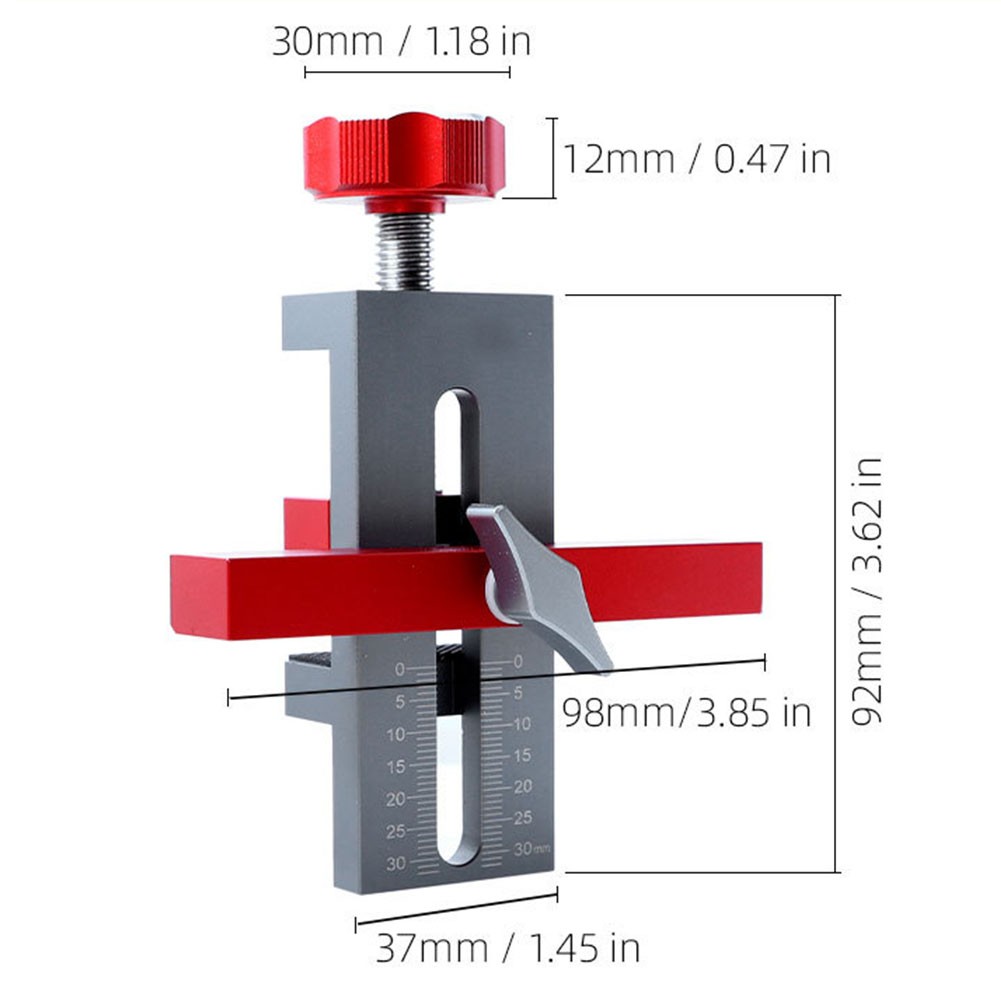 Cabinet Installer Adjustable Positioner Aluminum Alloy Body Tool Compact Design