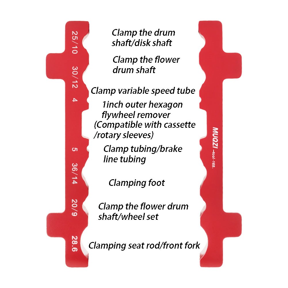 Aluminum Bicycle Vice Repair Jig for Front Fork and Shock Absorber Work - Picture 19 of 24