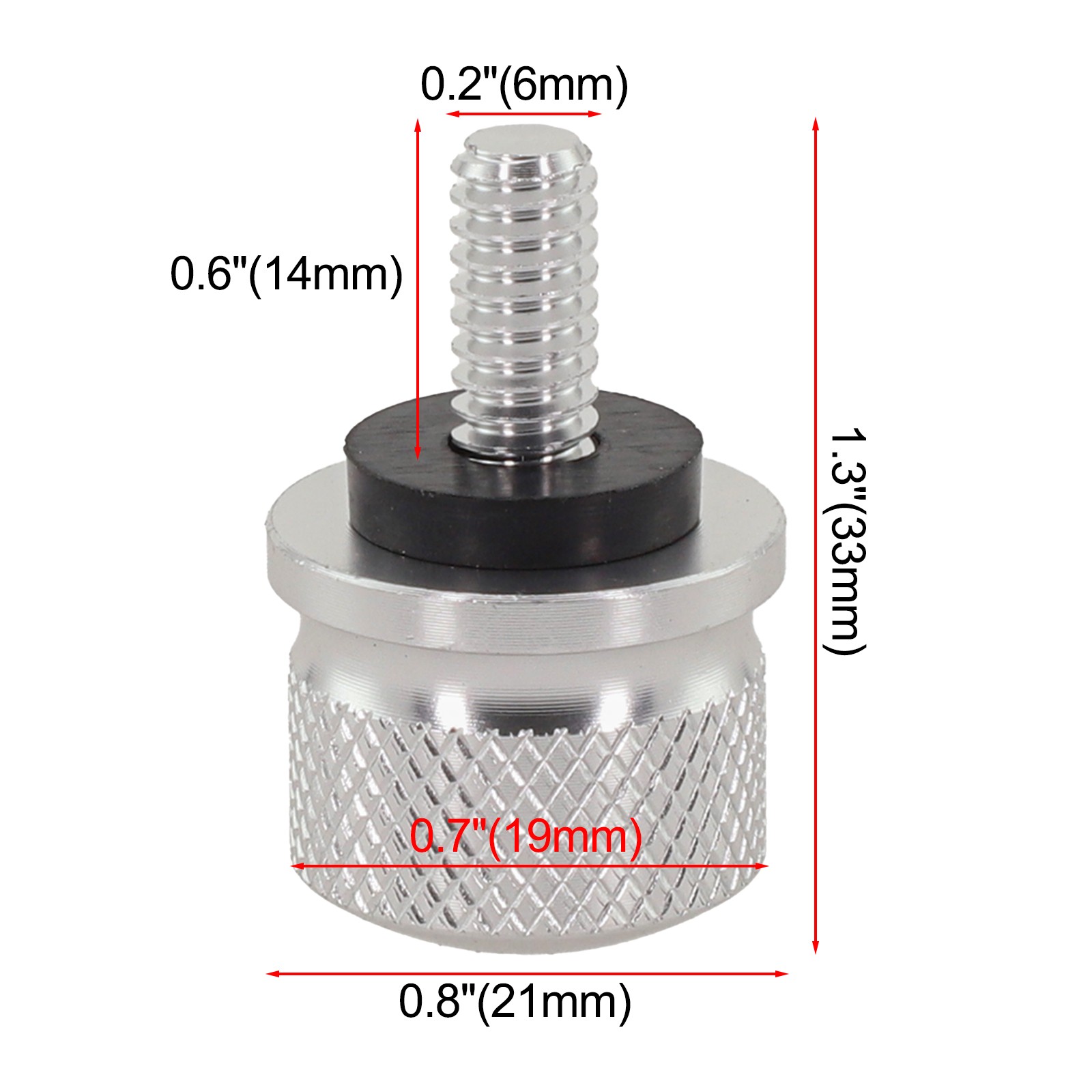 Improved Seat Stability with M6 Quick Release Seat Screw for Motorcycles