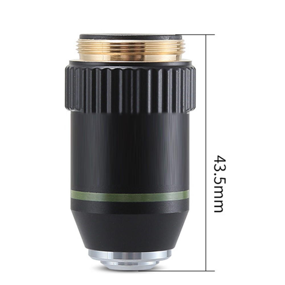 Objective Lens Set for 160mm Focal Length Biological Microscopes 4X 100X