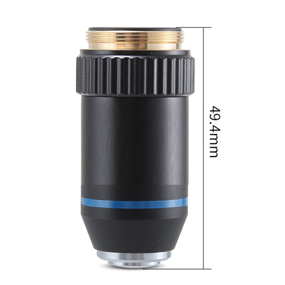 Objective Lens Set for 160mm Focal Length Biological Microscopes 4X 100X