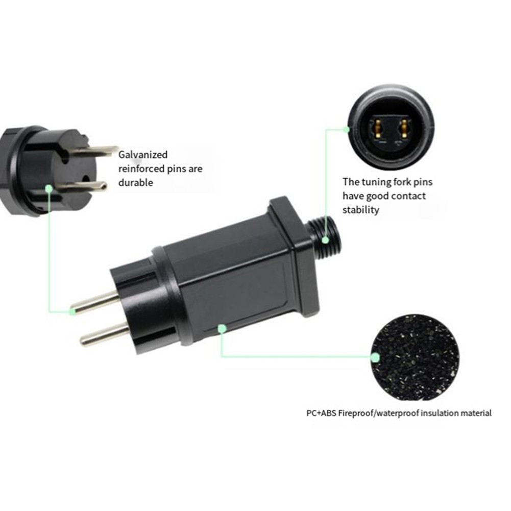 Anpassbare 24V LED Lichterkette Trafo Stecker mit Timer Funktion