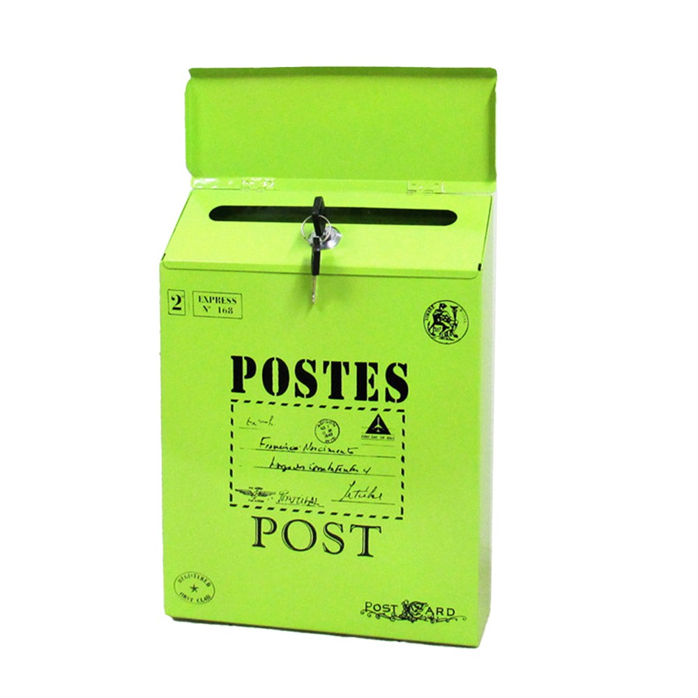 Vintage Design Wall Mount Mailbox for Safe Letter and Newspaper Storage - Picture 13 of 27