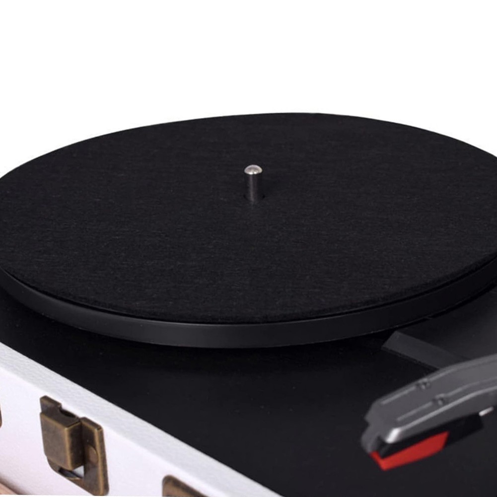 Plateau vinyle tapis feutre épaisseur 3 mm coussins et protège disques vinyles - Picture 14 of 19