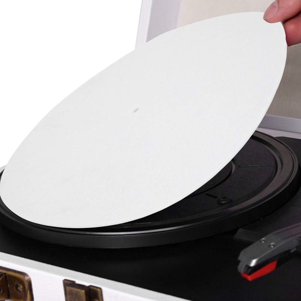 Plateau vinyle tapis feutre épaisseur 3 mm coussins et protège disques vinyles - Picture 18 of 19