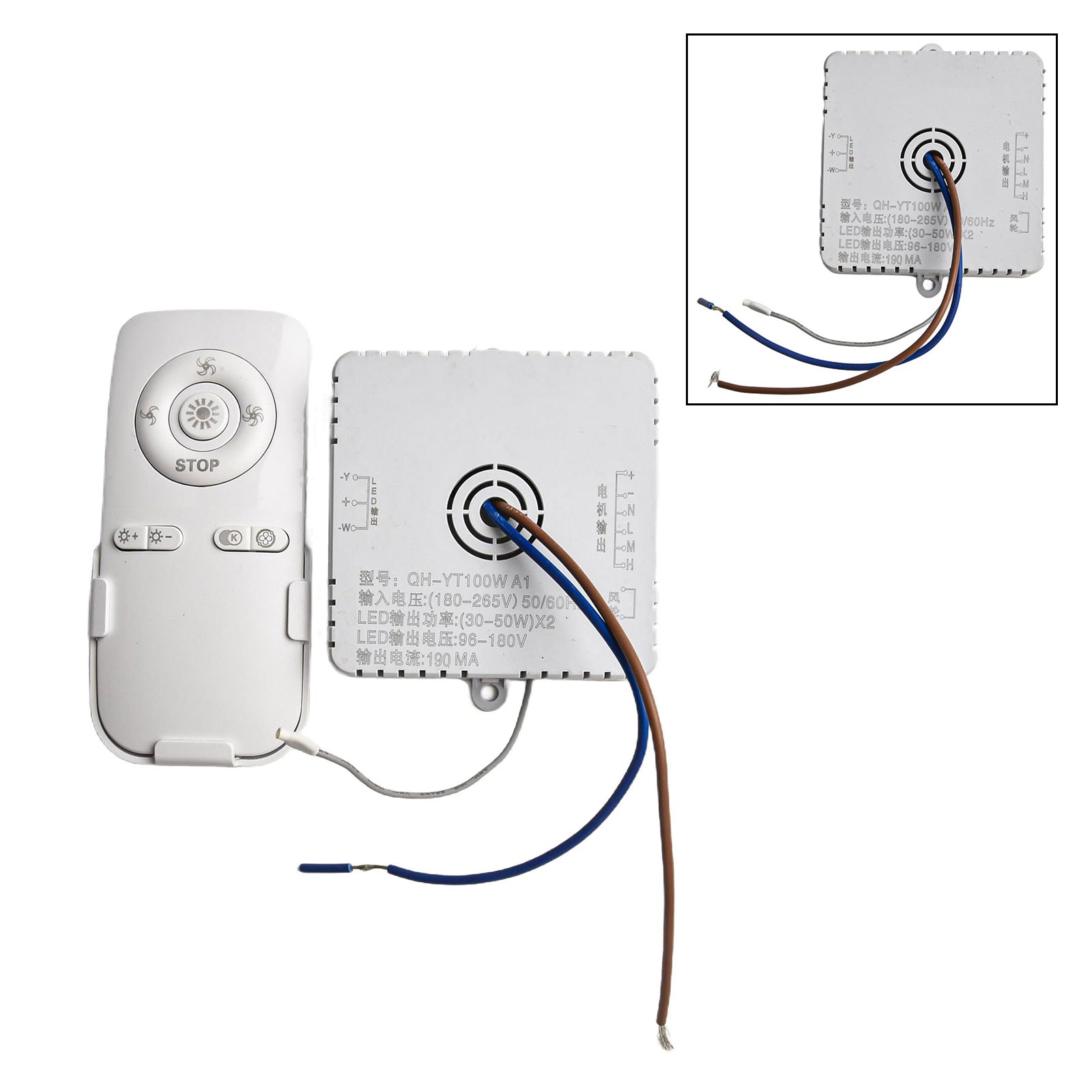 Mando a distancia para ventilador de techo con condensador de accionamiento incorporado 100W - Imagen 2 de 28